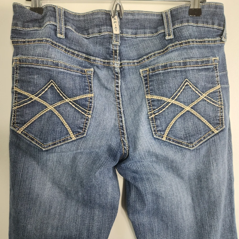 Ariat Real Denim Womens Jeans Size 32L western Cowgirl Riding Rodeo - Picture 10 of 13